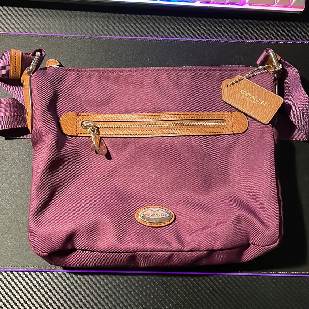 Deep Purple Coach luxury bag